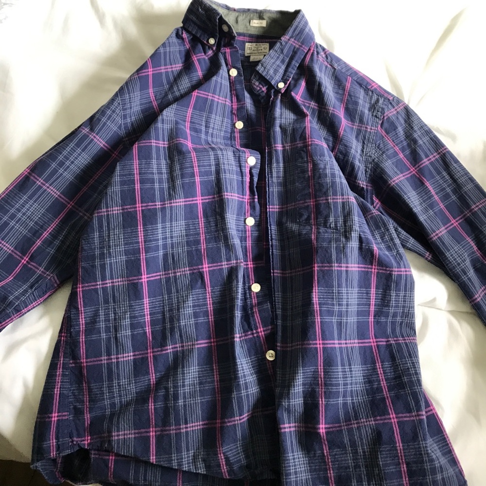 2 j crew button ups and 1 banana republic